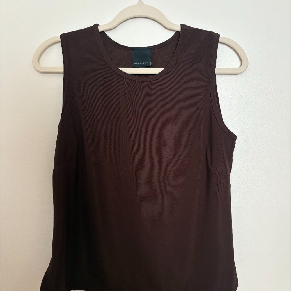 Also Known As Brown Dressy Tank Top | Size Medium | Made in USA